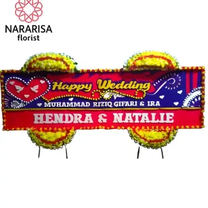 Karangan Bunga Papan Gandeng Wedding HW-07