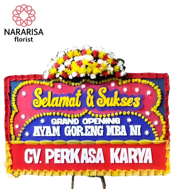 Karangan Bunga papan Selamat PS - 20
