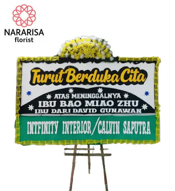 Karangan Bunga Papan Duka Cita DC - 03