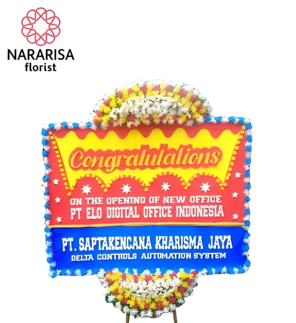 Karangan Bunga papan Selamat PS - 11