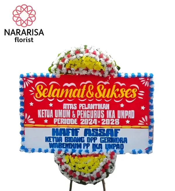 Karangan Bunga papan Selamat PS - 09